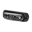 Oválne obrysové svietidlo EMA34G-GRAPHITE verzia s gumenou podložkou bočné značkovacie LED 12/24V kábel 2x0,75-0,5mb