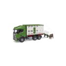 Scania for animal transport with bull figurine Bruder 3548