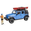 Jeep Wrangler Unlimited Rubicon mit Kajak und Kajakfahrerfigur