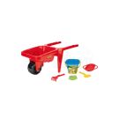 Giant wheelbarrow with sand set - red