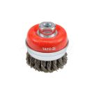 Front brush 75mm M14 inox YATO