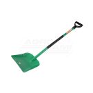 Sand shovel with a metal handle