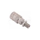 Hydraulic quick connector, long socket with pressure eliminator M18x1.5 external thread EURO