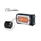 LED front combination lamp with side mount and indicator light