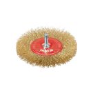 Brass shank disc brush 100mm