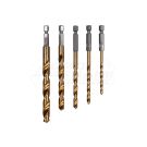 Metal drill bits 5 pcs, 4-10 mm