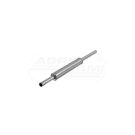 Silencer round straight outlet INOX