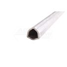 Profiled pipe - Triangular Profile, Length: 1M - external diameter 36 gr. 4.5mm - fi internal 27 WEASLER