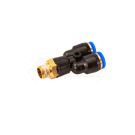 Tee connector fi 6mm male thread