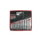 Set of 17-piece combination wrenches