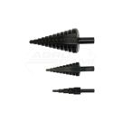 Set of step drills4-38mm BLACK 3pcs