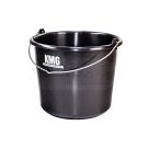 Round bucket with handle 12L (Black) KMG