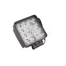 Štvorcová LED pracovná lampa 10-30V/4000LM