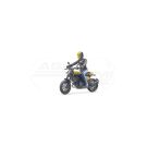 DUCATI Scrambler Motorcycle with Action Figure