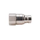 Dry break hydraulic quick connector, plug G3/4"BSP internal thread ISO16028