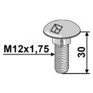 SKRUTKA NOSIČA M12X30 10,9 IND