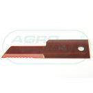 Toothed forage harvester knife 198 x 50 x 3 mm - O 13 mm