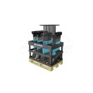 Palletized wooden digging tool stand