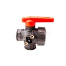 1" 3-way ball valve