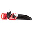 Set of 9 hexagonal wrenches, metric, 1479 mm