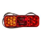 Rear lamp with reflector HOR 126,LED 12/24 , wire 4x0,5mm2,len. 2m