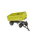 Tipper trailer with raised sides