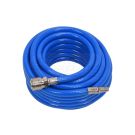 Reinforced pneumatic hose with quick couplings