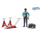 Mechanic figurine with tools