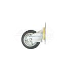 Rubberized swivel metal wheel 100x20 KMG