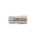 Dry break hydraulic quick connector (size 3/8") socket G1/2"BSP internal thread ISO16028