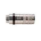 Breakable hydraulic quick coupling, WIA3CV series (3CFPV), 1/2" NPTF socket, internal thread EURO PUSH-PULL (ISO 7241-A)