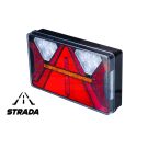 LED rear lamp with triangle, reflector, left side 7 functions