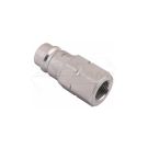 Hydraulic quick connector plug with pressure eliminator M18x1.5 EURO internal thread