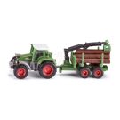 Tractor with forestry trailer