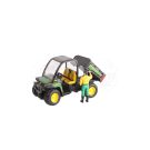 John Deere Gator 855D dump truck with driver