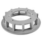 Cast iron roller with flange 102