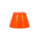 Tall orange lamp shade