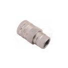 Hydraulic quick connector, socket with pressure eliminator M22x1.5, EURO internal thread