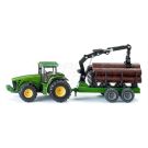 John Deere 8430 tractor with forestry trailer Siku S1954