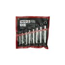 Set of 8-piece bent combination wrenches, 6-22mm