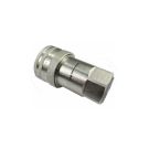 Hydraulic quick connector, internal thread socket