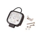 Štvorcová pracovná lampa 9 LED 10-30V/27W 3600LM