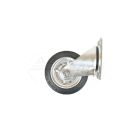 Rubberized swivel metal wheel 160x30 KMG