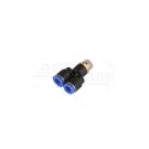 Tee connector fi 8mm external thread