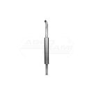 Round silencer long bent outlet INOX