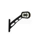 Tri-functional LED clearance lamp on a long arm diagonal left 12/24V