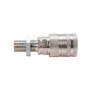 Hydraulic quick connector, long socket M20x1.5, external thread EURO PUSH-PULL (ISO 7241-A)