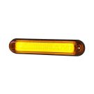 Clearance marker lamp slim type with a light guide orange 12/24V