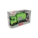 Middle Truck refuse truck green in a carton