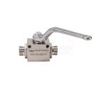 2-way hydraulic ball valve 2/2 M22x1.5 15L with mounting holes 500 bar